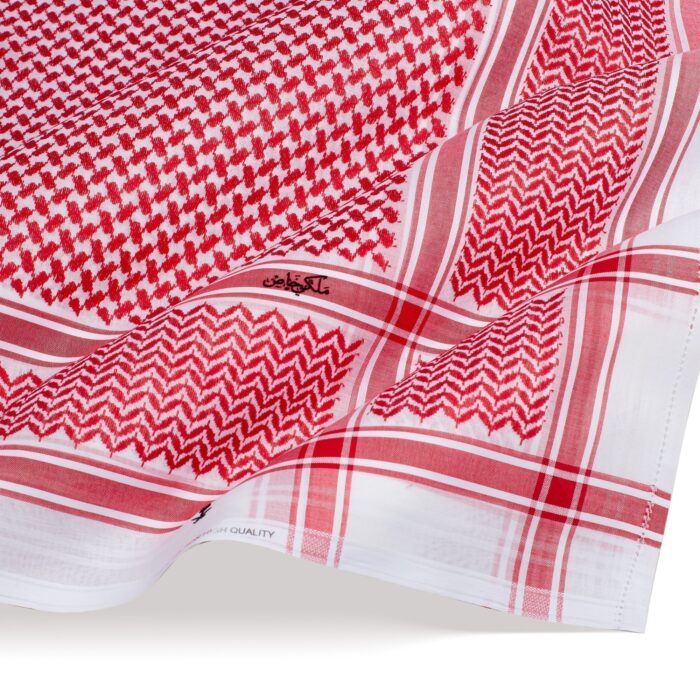 شماغ ملكي خاص احمر غامق